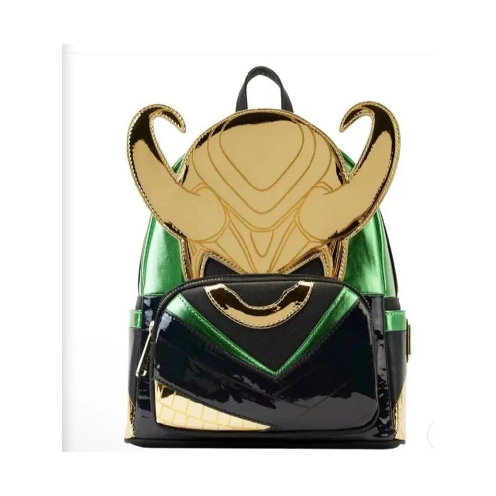 Loungefly X Marvel Shine Loki Mini Backpack Master of Mischief NWT
